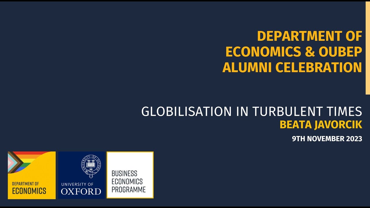 Beata Javorcik: Globalisation in Turbulent Times