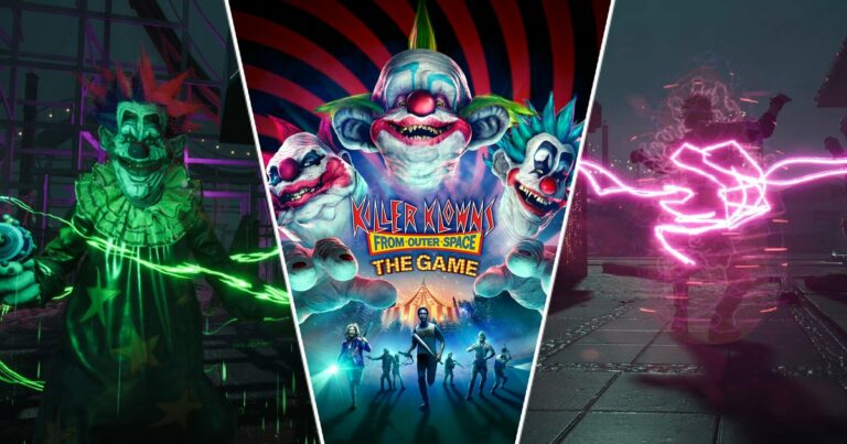 Killer Klowns from Outer Space: The Game is as absurd as you’d expect, for all the right reasons