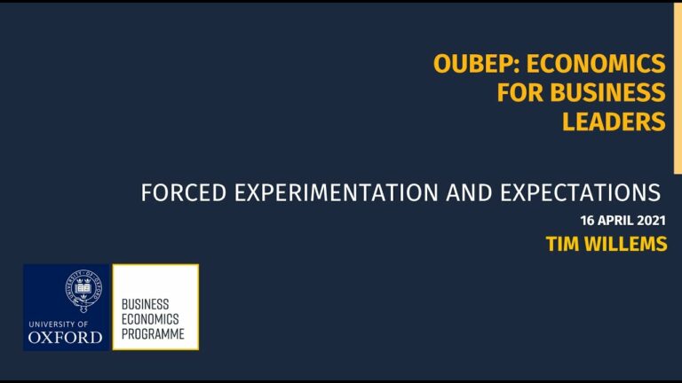 OUBEP Presents Forced Experimentation and Expectations