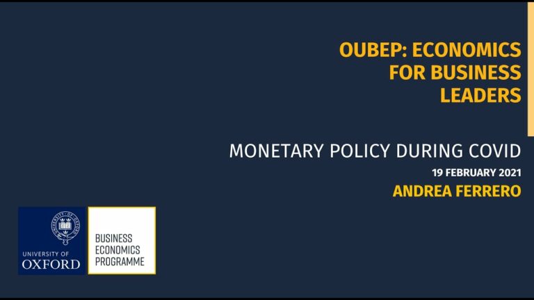 OUBEP Presents Monetary Policy During COVID